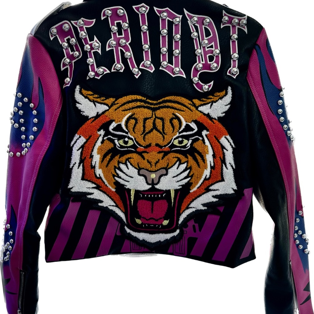 Azalea Wang Periodt Faux Leather Studded Jacket - Picture 2 of 3